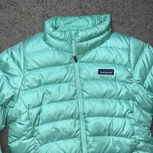Patagonia Kids Mint Green Puffer Quilted Size Large 12